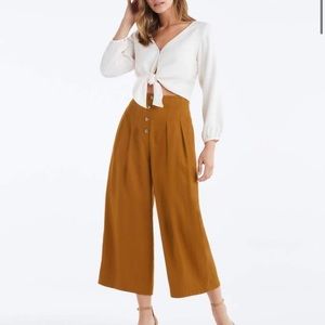 VETTA Capsule Gold Button Fly Culottes
